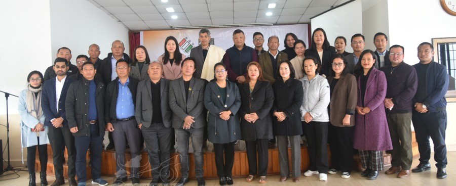 Participants during the one-day media workshop on ‘election reporting’ held at Hotel, Vivor, Kohima on February 14. (DIPR Photo)